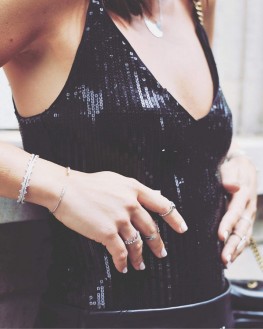 Tendance bracelet femme jonc ouvert argent 925 motif dentelle - Bijoux de créateur - Madame Vedette