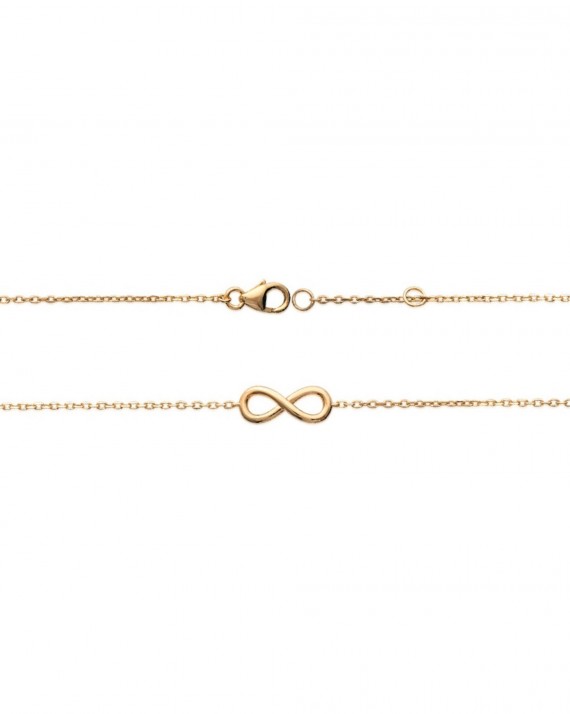 Bracelet infini plaqué or pour femme - Création de bijoux fins - Madame Vedette