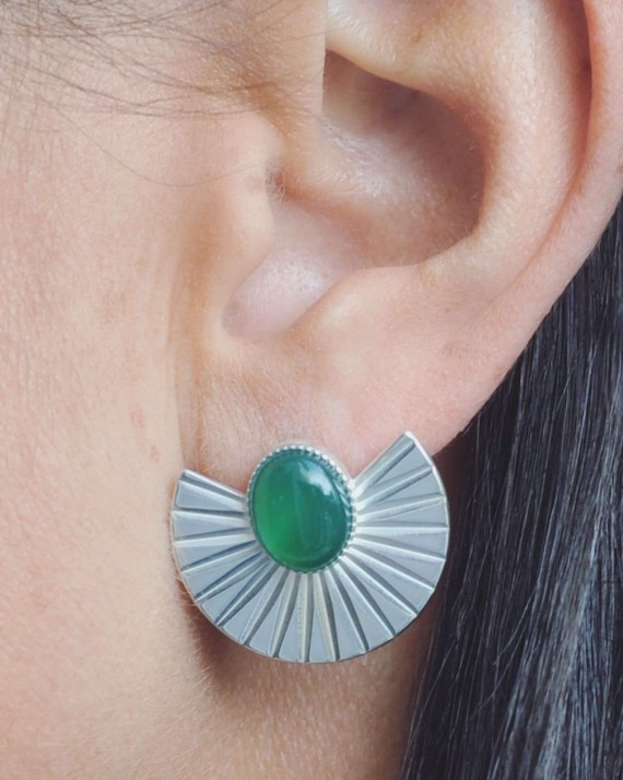 Création boucles d'oreilles femme argent 925 - Bijoux fantaisie créateurs x Madame Vedette