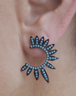 Exlusivité boucles d'oreilles tendances en argent 925 pour femme - Bijoux fantaisie créateurs - Madame Vedette