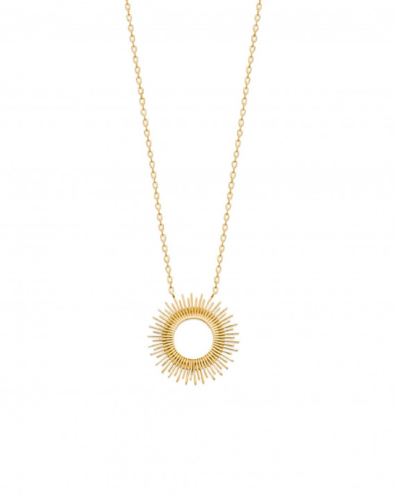 Acheter vos colliers plaqué or 18k pendentif tendance solaire - Atelier bijoux Madame Vedette