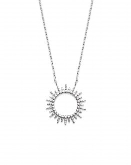 Collier chaîne argent 925 motif solaire - Bijoux tendance créateur - Madame Vedette