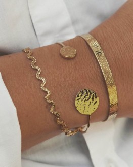 Acheter bracelet créateur plaqué or pour femme - Bijoux tendances - Madame Vedette